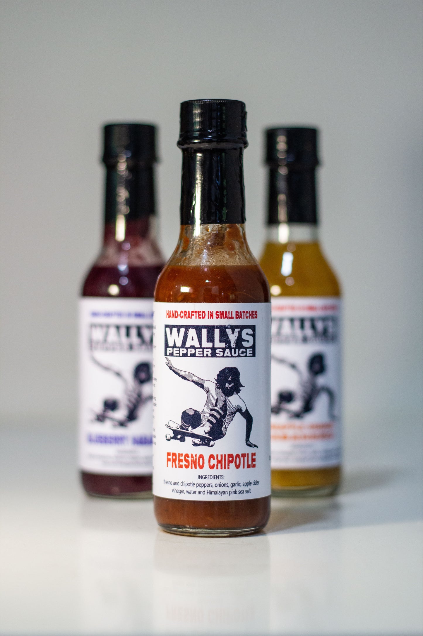 3-pack / Full Lineup / Fresno chipotle + Blueberry habanero + Pineapple orange habanero