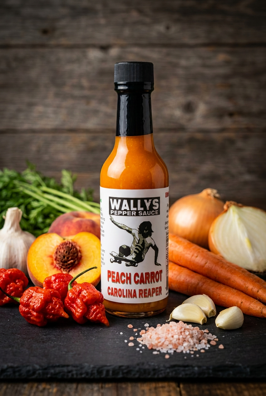 Peach Carrot Carolina Reaper - 5 oz Bottle