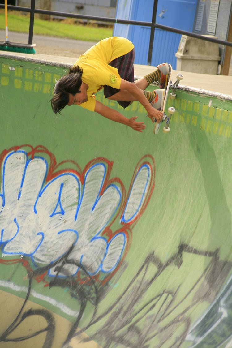 Wally still skating pools today